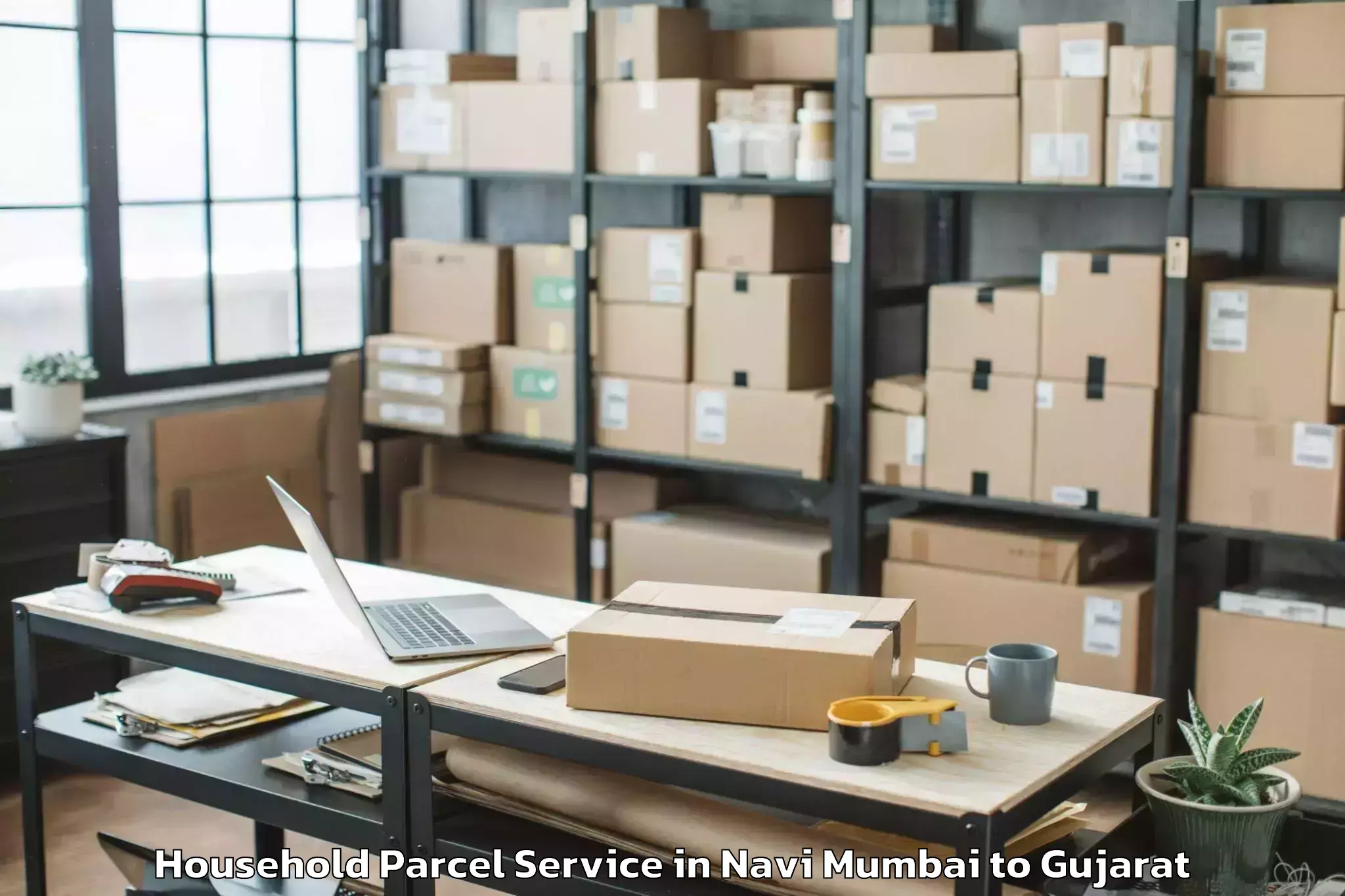 Professional Navi Mumbai to Mehsana Household Parcel